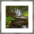 Little Zigzag Falls Framed Print