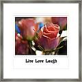 Live Love Laugh Framed Print
