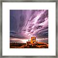 Living Sky In Nebraska Framed Print