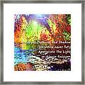 Darkness, Shadow And Light Framed Print