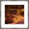 Llano River Golden Glow Framed Print