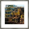 Lobster Pots Framed Print