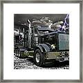 Logger On A Stormy Night Framed Print