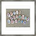 London And Paris Travel Concept On Framed Print