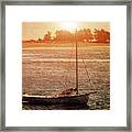 Lone Boat Framed Print