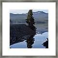 Lone Pine Reflection Chambers Lake Hwy 14 Co Framed Print