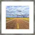 Lonely Arizona Highway Framed Print