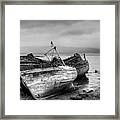 Lonely Fishing Boats Framed Print