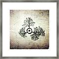 Lonely Trees Planet Framed Print