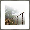 Long Rope Bridge Framed Print