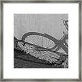 Long Shadow Of Bicycle Framed Print