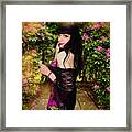 Longing For Springtime Gardens - Flirt Framed Print