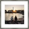 Looking At Sunset - Helsinki, Finland - Color Street Photography Framed Print