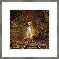 Looking Down The Tracks Framed Print