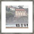 Looking For The Wave Framed Print