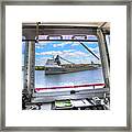 Looking Out The Sugar Island Ferry -9571 Framed Print