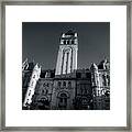 Looking Up At The Trump Hotel In Black And White Framed Print