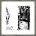 Looking Up Fire Escape Nyc 2 Framed Print