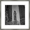 Looking Up In Chicago Framed Print