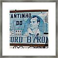 Lord Byon Ate Here Framed Print