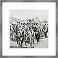 Lord Roberts, Lord Kitchener And Staff Framed Print