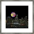 Los Angeles And The Super Alien Moon Framed Print
