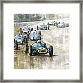 1961 Solitude Grand Prix  #7 Lotus 21 Climax Innes Ireland Winner Framed Print