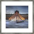 Louvre At Dusk Framed Print