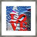 Love America - Philadelphia Framed Print