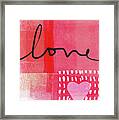 Love Notes- Art By Linda Woods Framed Print
