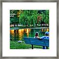 Lovers At The Lake Framed Print