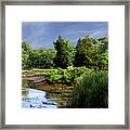 Low Tide At The Grist Mill Framed Print