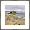 Low Tide In Popham Beach Maine Framed Print