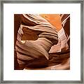 Lower Antelope Canyon - Lady In The Wind Framed Print
