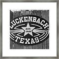 Luckenbach Texas Est. 1849 Sign Framed Print