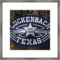 Luckenbach Texas Framed Print