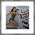 Lucky Lucy Noseart Framed Print