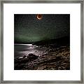 Lunar Eclipse Over Great Head Framed Print