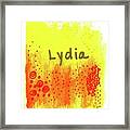 Lydia Framed Print