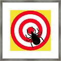 Lyme Disease Ixodes Tick On Target Framed Print