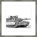 M1a1 B Company Xo Tank Framed Print