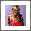 Maasai Moran Framed Print