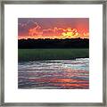 Machete Flats Sunset Framed Print