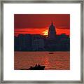Madison Sunset Over Lake Monona #1 Framed Print