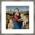 Madonna And Child With The Infant Saint John Framed Print