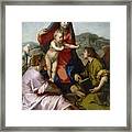 Madonna Della Scala. Virgin Of The Stairs Framed Print