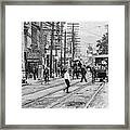 Main Street, Poughkeepsie, 1906 Framed Print