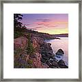 Maine Acadia National Park Seascape Photography Framed Print