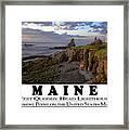 Maine Bold Coast Sentinal Framed Print