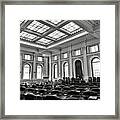 Maine Capitol House Of Representatives Chamber Framed Print